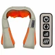Роликовый массажер Lesko Beige + Orange для шеи и плеч Massager of Neck Kneading - изображение 4