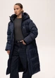 Длинная зимняя куртка женская Finn Flare 224501-CB синяя XS - изображение 3
