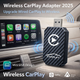 Беспроводной адаптер Apple CarPlay 2025 Mini USB-C/USB-A, Bluetooth, Plug&Play, для автомобилей с проводным CarPlay - изображение 1