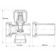 Кран триходовий 3/4x3/4x3/4 Koer KR.521 (KR0148) - зображення 2