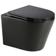 Унітаз підвісний MIXXUS PREMIUM BEVEL-0301-T3 BLACK 515х355х365mm система змиву TORNADO 3.0 (MP6595) - зображення 1