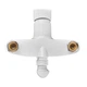 Змішувач для ванни PLAMIX OSCAR-006 EURO SET WHITE (зі шлангом, лійкою та кронштейном) (Колір білий) (MX1895) - изображение 4