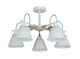 Люстра потолочная Light House SRS-20716/5 белый + дерево - изображение 1