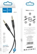 Аудiокабель Hoco UPA19 AUX audio cable 2 м Black (6931474759894) - зображення 3
