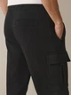Джоггери Next чоловічі карго з начісом, M, Slim Fit, штани спортивні чорні - изображение 5
