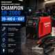 Инверторный сварочный аппарат CHAMPION SR-2000 MMA IGBT 20 400 А для электродов 1,6 4 мм со сварочными очками и кабелями - изображение 1