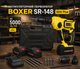 Перфоратор аккумуляторный BOXER SR 148 24V SDS Plus с двумя аккумуляторами Li Ion быстрозажимным патроном для бетона дерева металла в кейсе - изображение 1