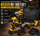 Набір акумуляторного інструменту Boxer BX 189 36V 4Ah шуруповерт гайковерт болгарка безщіткові двигуни з акумулятором і кейсом - зображення 1