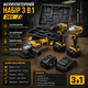 Акумуляторний набір інструментів Boxer BX 189 36V 4Ah гайковерт шуруповерт кутова шліфувальна машина з акумулятором та зарядним пристроєм - зображення 2