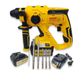 Перфоратор акумуляторний BOXER SR-082 24 В 4 А·год SDS Plus 2,1 Дж 1100 об хв із двома акумуляторами змінним патроном і набором оснащення - зображення 4