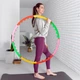 Hula-hop składane z masażerem Gymtek G-66395 95.5 cm Wielokolorowe (5907766663959) - obraz 11