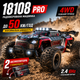 Радіокерована машинка 18108 PRO 1:18 4WD Brushless на пульті керування до 50 км/год, RC позашляховик, всюдихід, LED, 2 акумулятори - зображення 1
