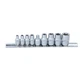 Набор насадок Torx 9 шт 1/4" 3/8" хромованадиевая сталь CrV SIGMA 6086541 - изображение 1