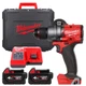 Дрель-шуруповерт с ударом аккумуляторный бесщеточный MILWAUKEE, M18 FPD3-402С, 158Нм (зарядное устройство М12-18 С, 2 аккумулятора - изображение 1