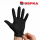 Нітрилові рукавички BSPKA Міцний Хват - Чорні (100 шт) L (8-9) - зображення 3