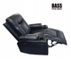 Шкіряне масажне крісло Bass Polska BH 30040 RELAX з функцією сну та вібромасажем 5 програм розкладне чорне - зображення 5