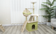 Когтеточка-комплекс для кота (Cat Tree) Volso Y-18 с полочками и домиком устойчивая конструкция 1М - изображение 6