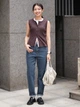 Джинсы Regular Fit женские Uniqlo 489379981 27 Синие (1160790632) - изображение 12