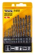 Набор сверл для металла MASTERTOOL 13 шт HSS BLACK 2-8 мм plastic box 11-0213 - изображение 2
