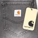 Чоловічі широкі джинси Carhartt темно-сірі з потертостями, вільний крій, Y2K стиль 33 (1027-780) - изображение 6