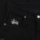Чоловічі чорні широкі джинси Stussy з фірмовою вишивкою, оверсайз, стиль Y2K 34 (1027-552) - изображение 8