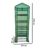 Мини теплица, парник с полками для балкона или террасы Avko Garden AGH1405 Зеленая, 190х69х49 см, 5 полок, металлический каркас, двери на молниях - изображение 2