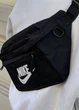 Бананка большая Nike Tech Hip Pack найк поясная сумка черная белое лого - изображение 4