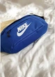 Бананка большая Nike Tech Hip Pack найк поясная сумка синяя - изображение 7