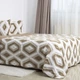 Покрывало ТЕП. Boho бежевый ромб-220х240+50х70 2 шт - изображение 2
