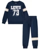 Спортивный костюм Levi's свитшот и штаны джоггеры на флисе 1160841112 (Синий 3T) на рост 92-98 см - изображение 1