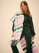 Теплый женский шарф Victoria's Secret Pink в клетку 1159858914 (Розовый/Зеленый One size) - изображение 2