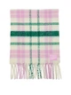 Теплый женский шарф Victoria's Secret Pink в клетку 1159858914 (Розовый/Зеленый One size) - изображение 3