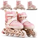 Rolki Xride dla dzieci regulowane 4 w 1 (rozmiar 31-34) (5905884427699) - obraz 2