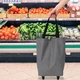 Сумка господарська на колесах Shopping Bag 32 х 15 х 40 см (R32864) Сірий - зображення 3