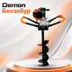 Бензобур Demon для ґрунту 5,2 к.с. 52 см³ з трьома шнеками 100, 150, 200 мм, двотактним двигуном, зубчастим редуктором, комплектом ключів і подовжувачем 50 см - зображення 1