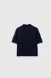 Однотонна футболка-поло Benetton 46(L) Синій-616 (151424) - зображення 2