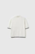 Однотонная футболка-поло Benetton 48(XL) Бежевый-6R2 (151424) - изображение 2