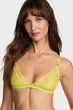 Комплект белья: бюстгальтер с мягкой чашкой и трусики стринг Victoria's Secret 48(XL) Салатовый (151503) - изображение 3
