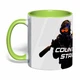 Чашка с печатью "Counter-Strike 2/Контр Страйк" №3 (цвет салатовый) (43991) - изображение 1