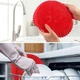 Кругла силіконова форма для аерогриля / духовки / мультипечі Backen багаторазова тонка форма для випічки / м'яса / риби / овочів, 17.5х5 см, червоний (107003687) - зображення 4