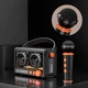 Портативная Bluetooth колонка QD03 Transparent с микрофоном 210x120x80 мм пластик черный - изображение 5