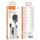 Bluetooth аудио ресивер Hoco E150 Path 3,5 мм ABS-пластик 150 см Metal gray - изображение 6