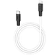 Дата-кабель Hoco X21 Plus Type-C to Lightning 1 м TPE + силикон черный/белый 3A 20W PD - изображение 1