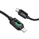 Дата кабель Hoco U146 Type-C to Lightning 30W 1.2m PVC Чорний - зображення 4