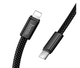 Кабель Hoco X125 Exceso Type-C to Lightning для заряджання та передавання даних пристроїв Apple потужністю до 30W чорний - зображення 5
