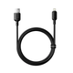 Кабель Baseus Silky Series USB Lightning 2.4A для швидкого заряджання та передавання даних 1 м чорний - зображення 3