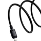 Кабель Baseus Silky Series USB Lightning 2.4A для швидкого заряджання та передавання даних 1 м чорний - зображення 4