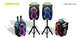 Портативная Bluetooth колонка Hopestar PARTYONE CLUB для вечеринок и караоке мощная с 650 Вт и RGB подсветкой - изображение 6