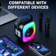 Колонки Onikuma L7 Black акустическая система с Bluetooth и микрофонами для караоке и вечеринок - изображение 5
