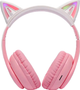 Наушники Bluetooth Hoco W42 Cat Ears розовые для детей и подростков с микрофоном и светящимися ушками - изображение 7